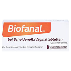 Biofanal bei Scheidenpilz 100000 I.E. 12 Stück N1 - Vorderseite