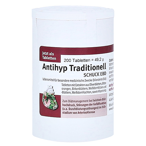 ANTIHYP Traditionell Schuck ebd Tabletten 200 Stck