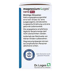 MAGNESIUM-LOGES vario 100 mg Kapseln 60 Stück - Rechte Seite
