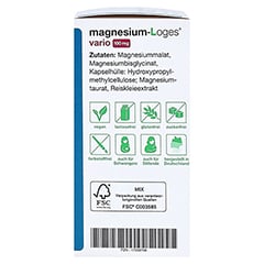 MAGNESIUM-LOGES vario 100 mg Kapseln 60 Stück - Linke Seite
