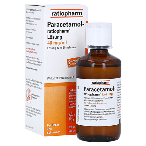 Paracetamol-ratiopharm 40mg/ml Lösung zum Einnehmen 100 Milliliter N1