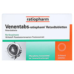 Venentabs-ratiopharm 50 Stück N2 - Vorderseite