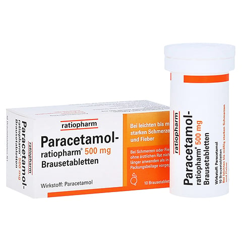 Paracetamol-ratiopharm 500mg 10 Stck N1