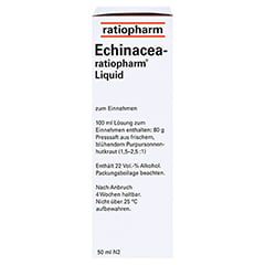 Echinacea-ratiopharm Liquid 50 Milliliter N2 - Linke Seite