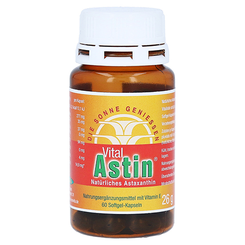VITALASTIN Astaxanthin 4 mg Kapseln 60 Stück