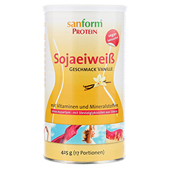 SANFORM Protein Sojaeiweiß Vanille Pulver 425 Gramm