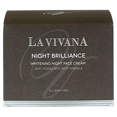 LA VIVANA Night Brilliance Whitening Face Cream 50 Milliliter - Vorderseite