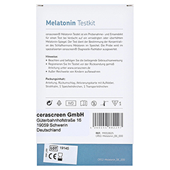 CERASCREEN Melatonin Test-Kit 1 Stück - Rückseite