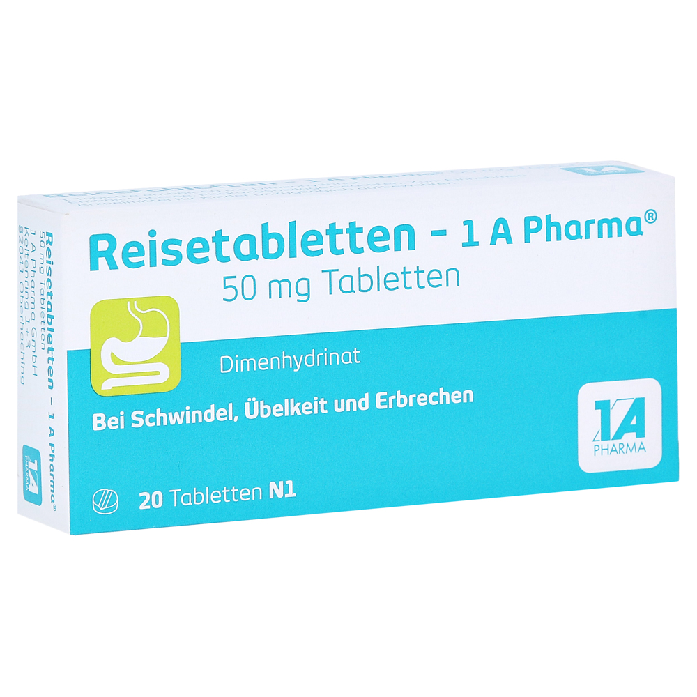 Reisetabletten1A Pharma 20 Stück N1 online bestellen medpex