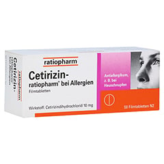 Cetirizin-ratiopharm bei Allergien 50 Stück N2