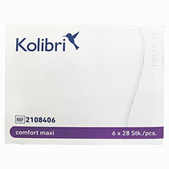 KOLIBRI comfort premium Einlagen maxi 6x28 Stück - Vorderseite