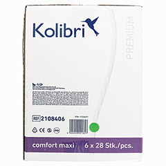 KOLIBRI comfort premium Einlagen maxi 6x28 Stück - Rechte Seite