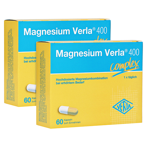 Magnesium Verla 400 Kapseln 2x60 Stck