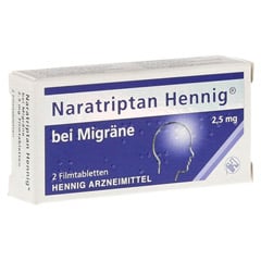 Naratriptan Hennig bei Migräne 2,5mg 2 Stück N1