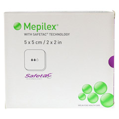 MEPILEX 5x5 cm Schaumverband 5 Stck - Vorderseite
