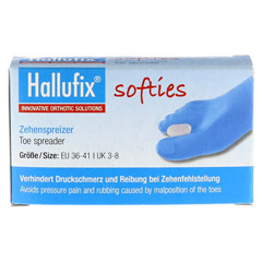 HALLUFIX softies Zehenspreizer Gr.M 36-41 2 Stück - Vorderseite