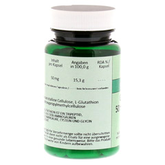 GLUTATHION 50 mg reduziert Kapseln 60 Stück - Linke Seite