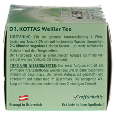 DR.KOTTAS weier Tee Filterbeutel 20 Stck - Linke Seite