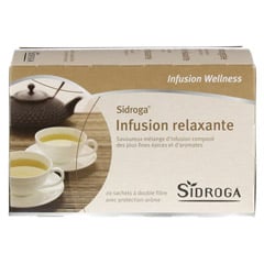 SIDROGA Wellness Entspannungstee Filterbeutel 20x1.75 Gramm - Rückseite