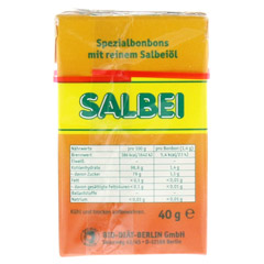 SALBEI HALS und Hustenbonbons 40 Gramm - Rckseite