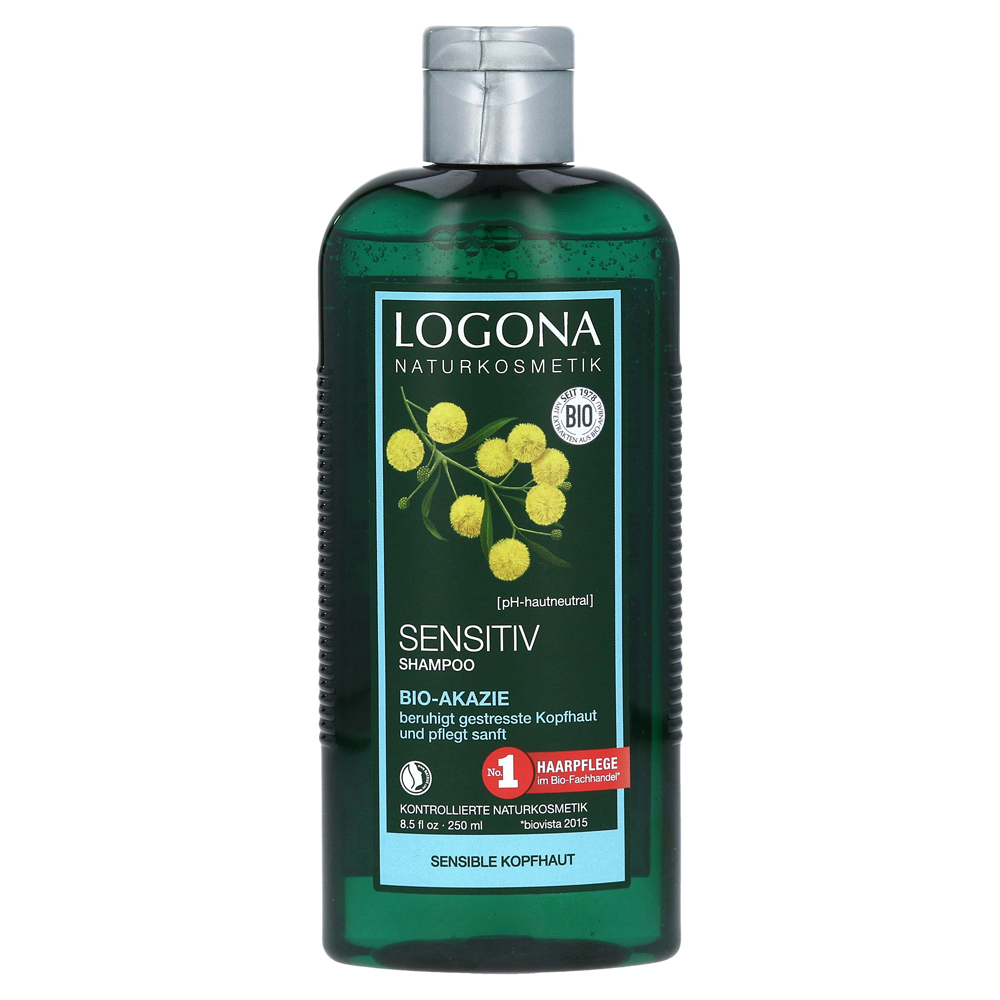 LOGONA Sensitiv Shampoo Bio-Akazie medpex 250 Milliliter 