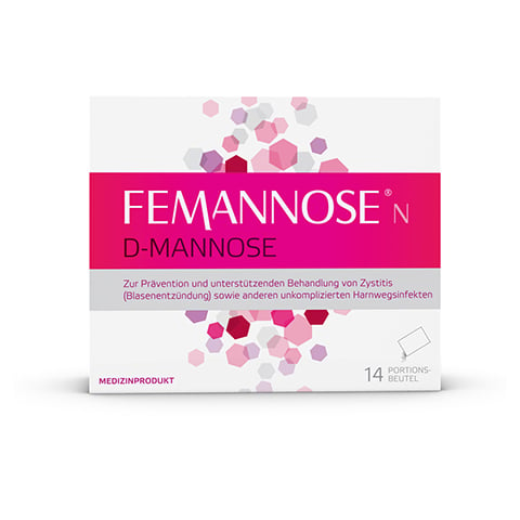 Femannose N Granulat + gratis FEMAVIVA TEE 14 Stck - Vorderseite