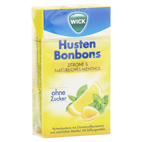WICK Zitrone & nat.Menthol Bonb.o.Zucker Clickbox 46 Gramm