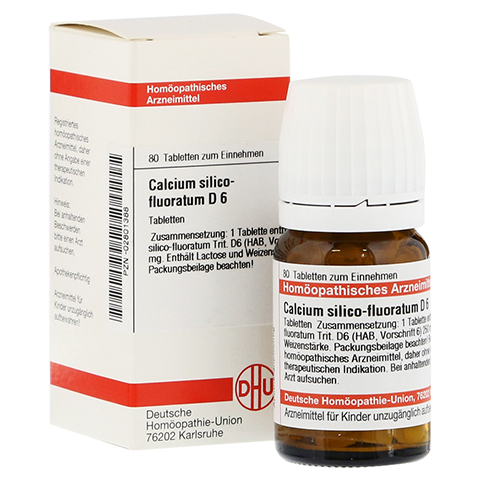 CALCIUM SILICO fluoratum D 6 Tabletten 80 Stck N1