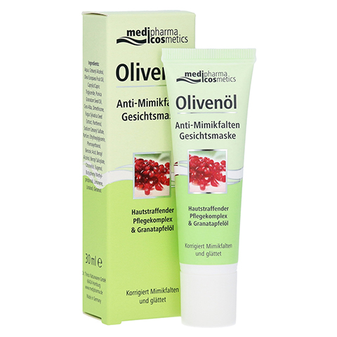 medipharma Olivenl Anti-Mimikfalten Gesichtsmaske 30 Milliliter