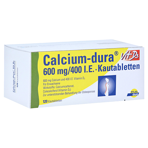 Calcium-dura Vit D3 600mg/400 I.E. 120 Stück N3