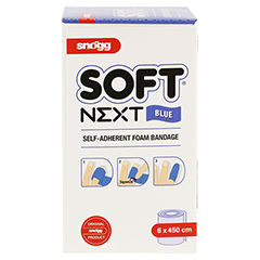 SNOEGG Soft Next Pfl.6 cmx4,5 m latexfrei blau 1 Stck - Linke Seite