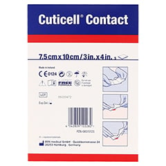 CUTICELL Contact 7,5x10 cm Verband 5 Stück - Rückseite