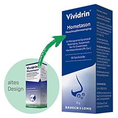 Vividrin Mometason Heuschnupfennasenspray bei starken allergischen Beschwerden 10 Gramm - Info 1