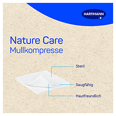 NATURE CARE Mullkompressen 7,5x7,5 cm steril 5x2 Stck - Info 3