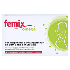 FEMIX omega magensaftresistente Weichkapseln 30 Stck - Vorderseite