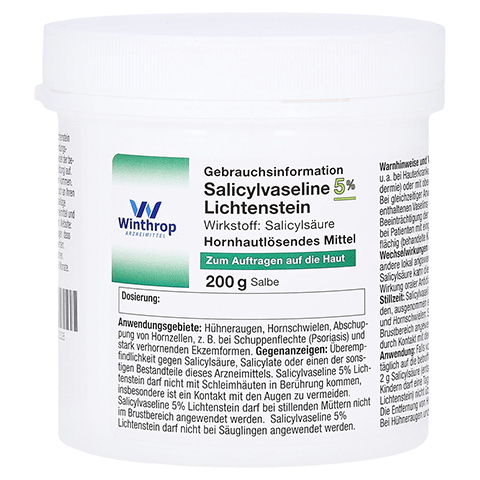 Salicylvaseline 5% Lichtenstein 200 Gramm