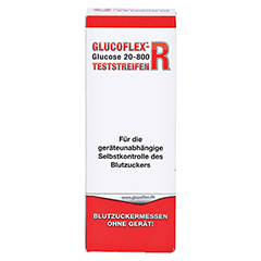 GLUCOFLEX R Glucose Teststreifen 25 Stück - Vorderseite