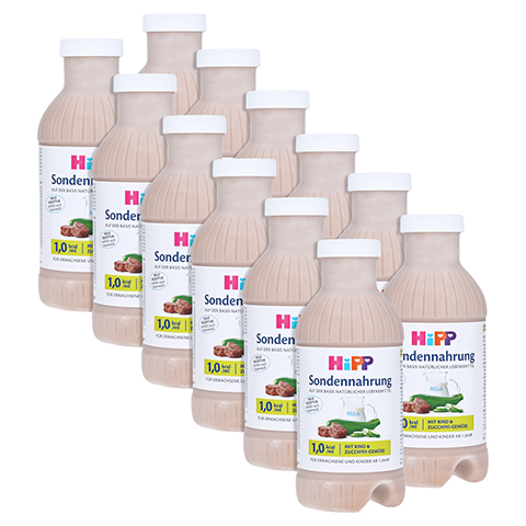 HIPP Sondennahrung Rind & Zucchini-Gemse Kunst.Fl 12x500 Milliliter