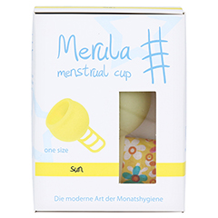 MERULA Menstrual Cup sun gelb 1 Stck - Vorderseite