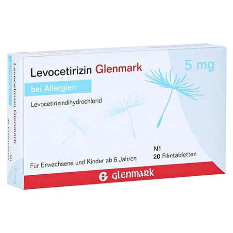 Levocetirizin Glenmark 5mg 20 Stück N1