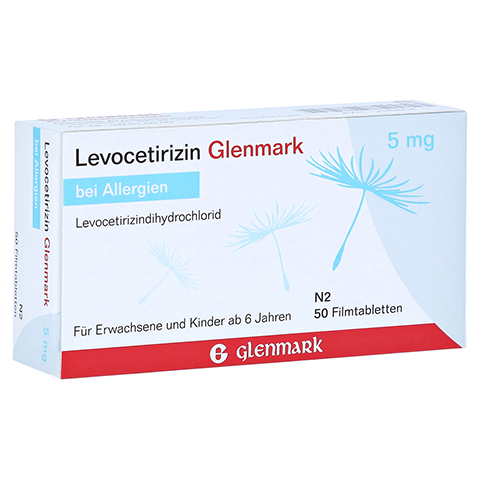 Levocetirizin Glenmark 5mg 50 Stück N2