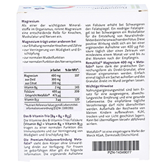 REMAVITAL Magnesium 400 mg+Metafolin Granulat 30x2.5 Gramm - Rckseite
