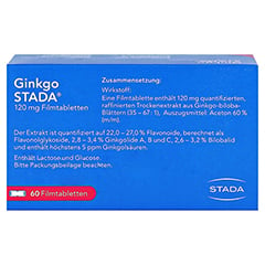 Ginkgo STADA 120mg 60 Stck N2 - Rckseite
