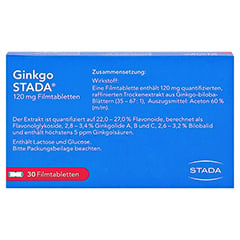 Ginkgo STADA 120mg 30 Stck N1 - Rckseite