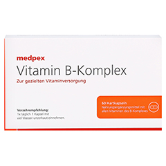 medpex Vitamin B-Komplex Kapseln 60 Stck - Vorderseite