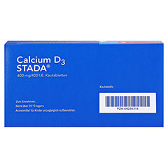 Calcium D3 STADA 600mg/400 I.E. 120 Stck N3 - Unterseite