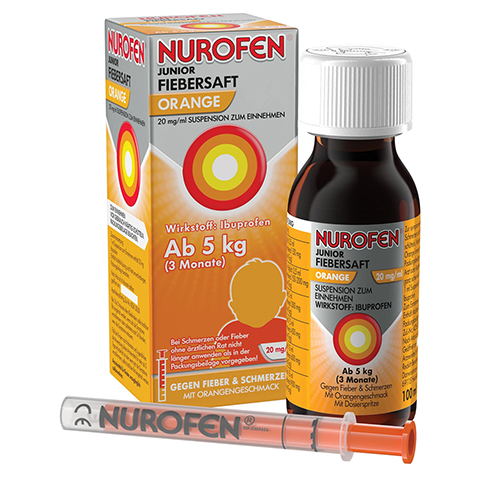 Nurofen Junior Fiebersaft Orange 20mg/ml 100 Milliliter N1