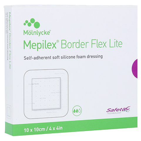 MEPILEX Border Flex Lite Schaumverband 10x10 cm 5 Stück