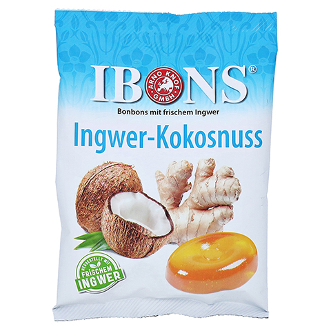 IBONS Ingwer Kokosnuss Tte Lutschbonbons 75 Gramm