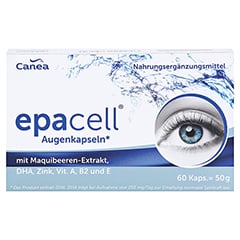 EPACELL Augenkapseln m.Maquibeere DHA+EPA 60 Stck - Vorderseite